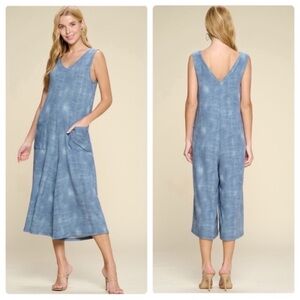 New Burnout Printed French Terry Jumpsuit